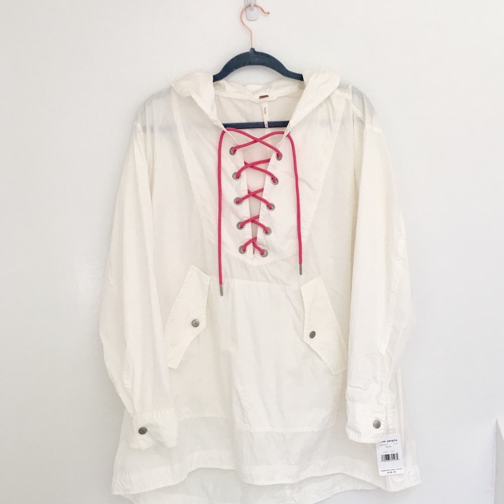 Free people brand new - white  light weight jacket